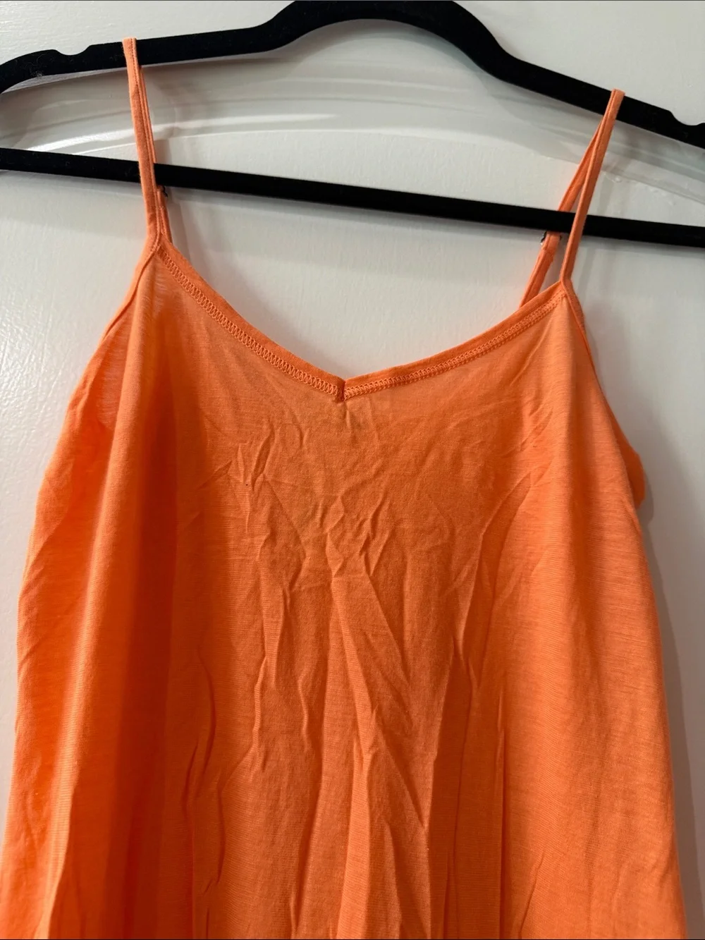 Hanro Orange Slip Midi Dress